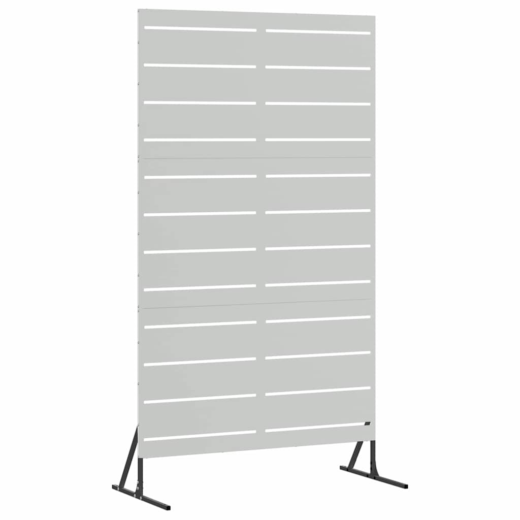 Sichtschutz 100 x 50 x 180 cm Verzinkter Stahl Silber