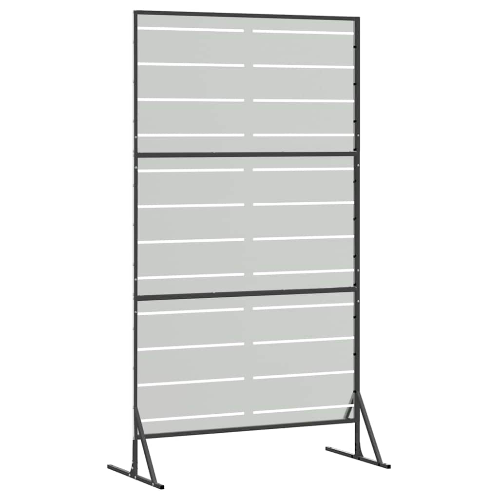 Sichtschutz 100 x 50 x 180 cm Verzinkter Stahl Silber