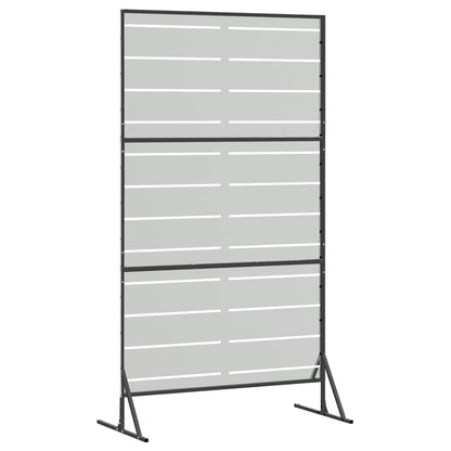 Sichtschutz 100 x 50 x 180 cm Verzinkter Stahl Silber