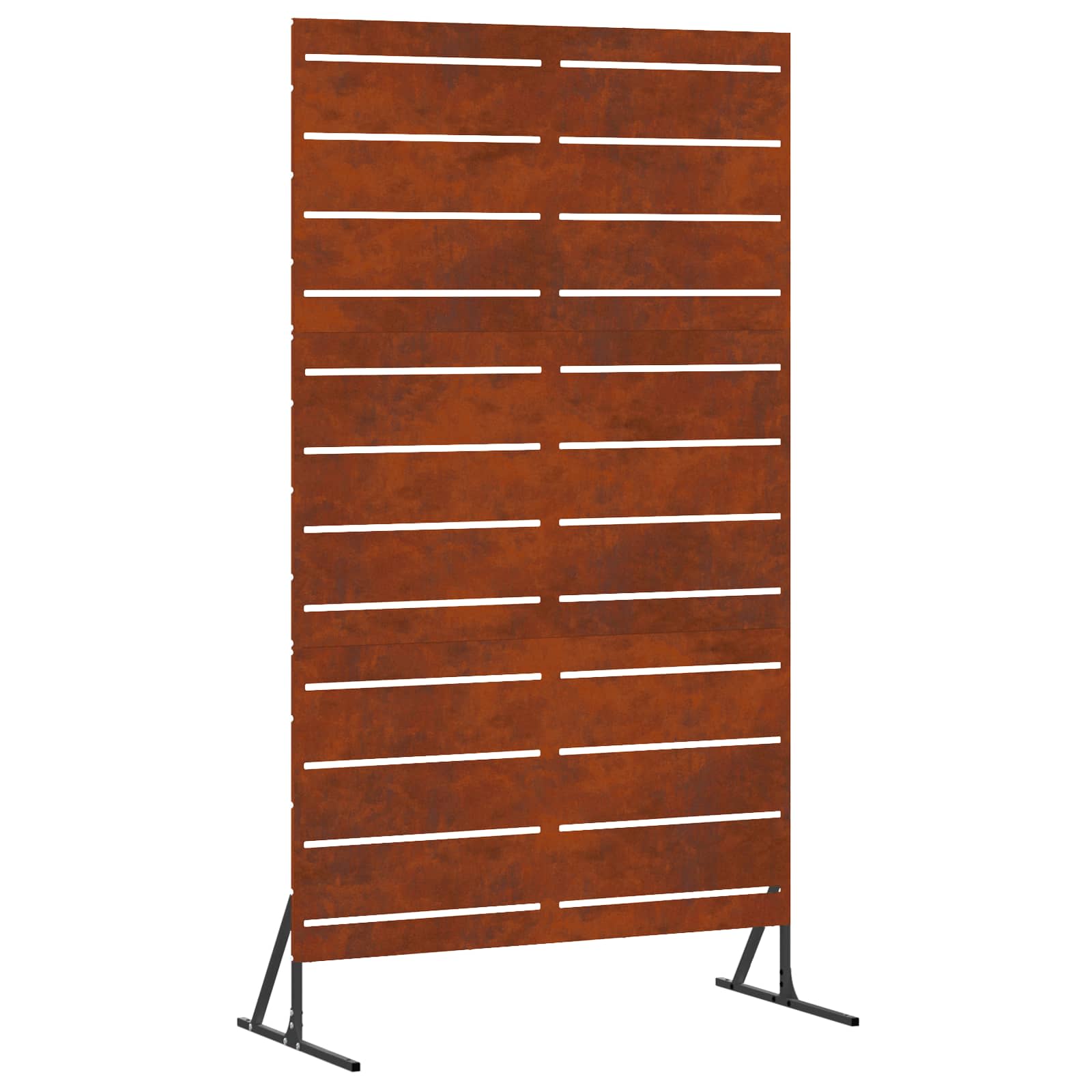 Sichtschutz 100 x 50 x 180 cm Wetterfeststahl Rostoptik