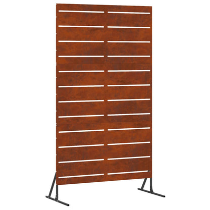 Sichtschutz 100 x 50 x 180 cm Wetterfeststahl Rostoptik