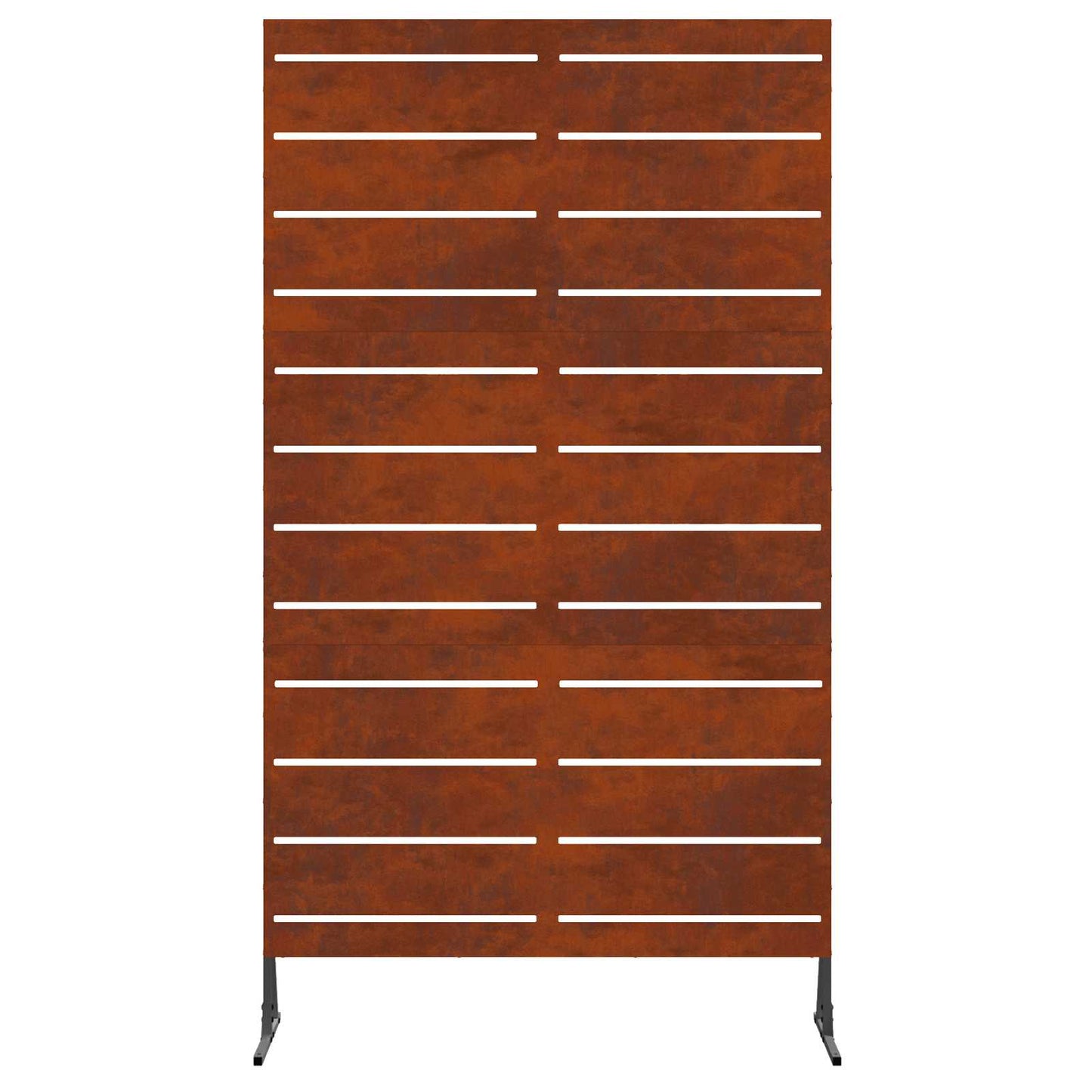 Sichtschutz 100 x 50 x 180 cm Wetterfeststahl Rostoptik