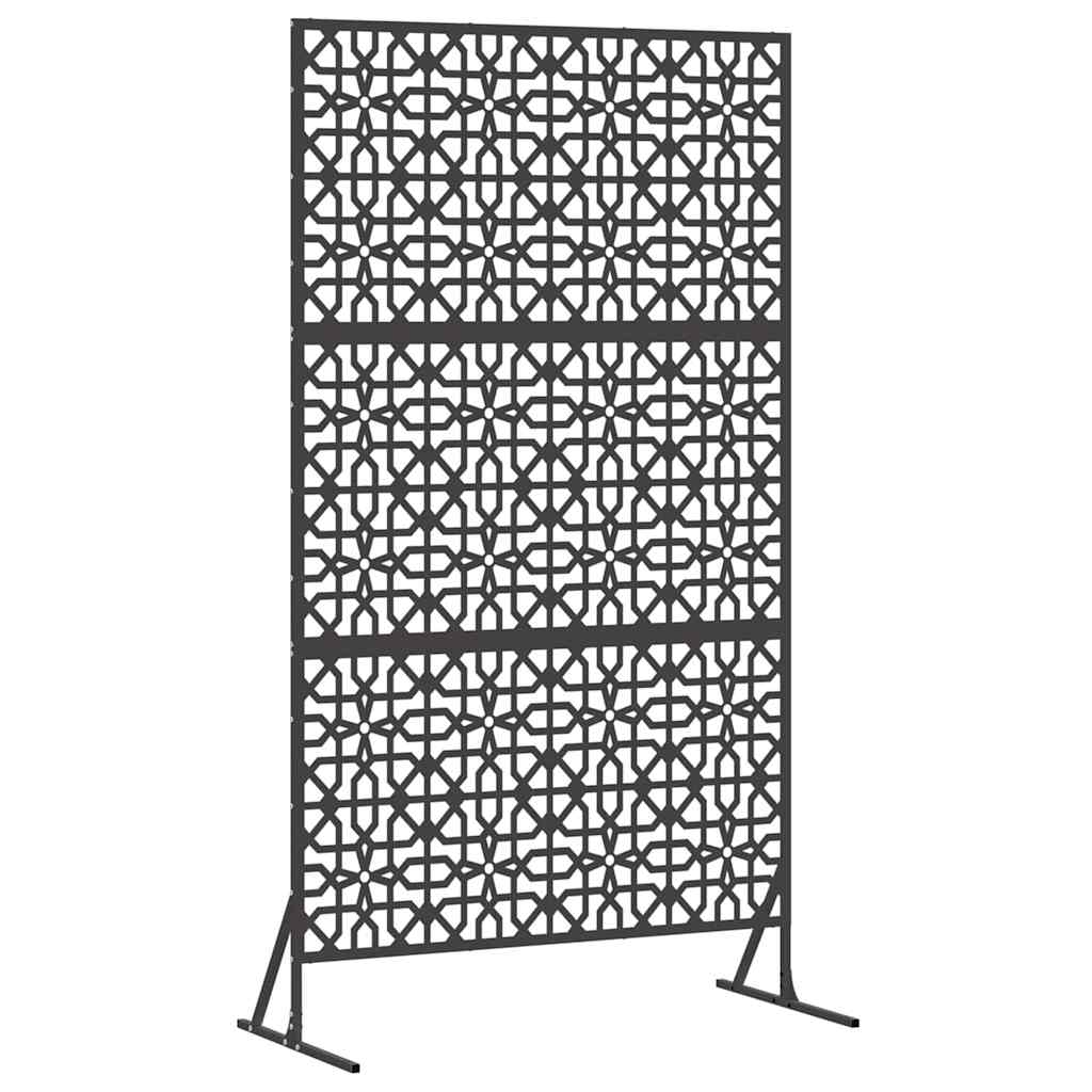 Sichtschutz 100 x 50 x 180 cm Stahl Schwarz