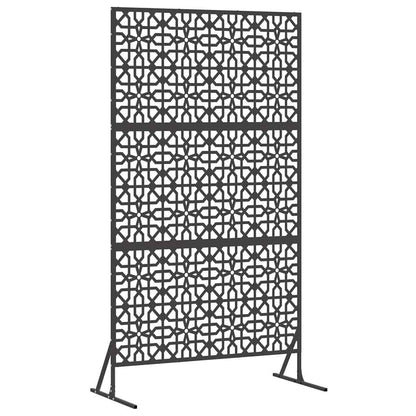 Sichtschutz 100 x 50 x 180 cm Stahl Schwarz