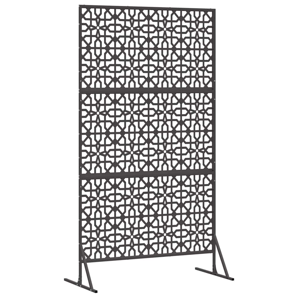 Sichtschutz 100 x 50 x 180 cm Stahl Schwarz