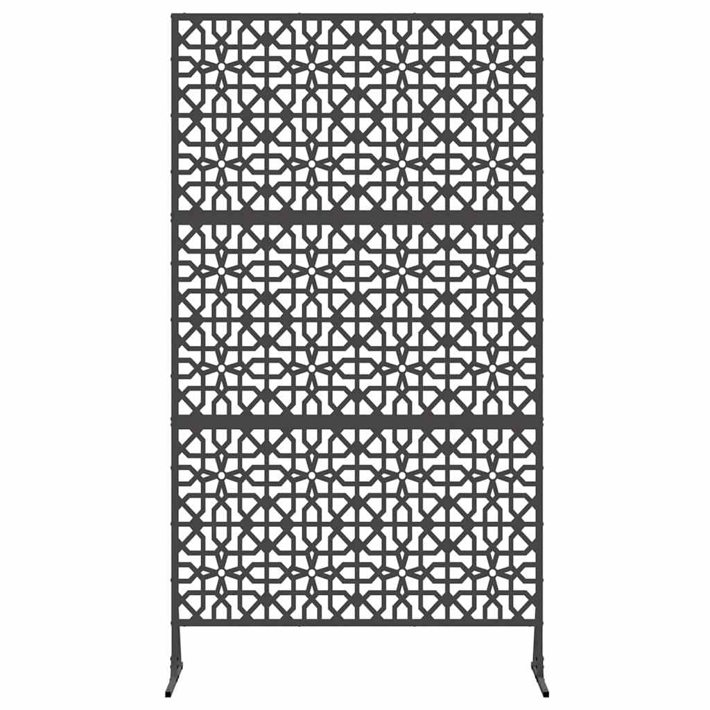 Sichtschutz 100 x 50 x 180 cm Stahl Schwarz