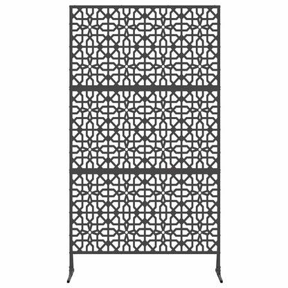 Sichtschutz 100 x 50 x 180 cm Stahl Schwarz