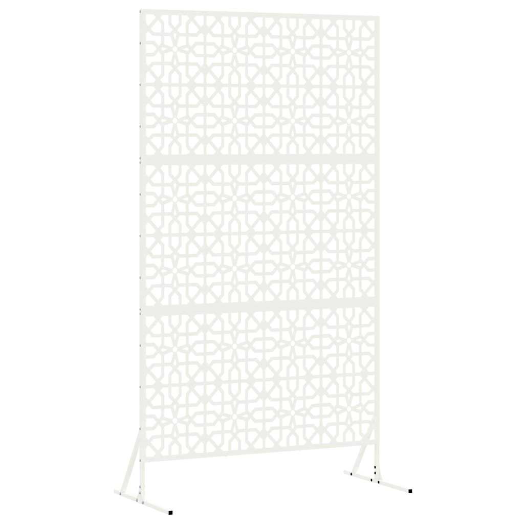 Sichtschutz 100 x 50 x 180 cm Stahl Weiß