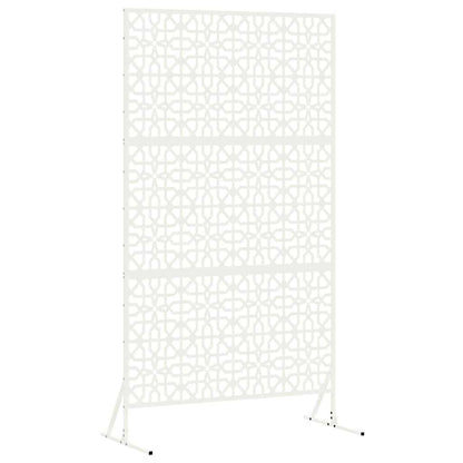 Sichtschutz 100 x 50 x 180 cm Stahl Weiß
