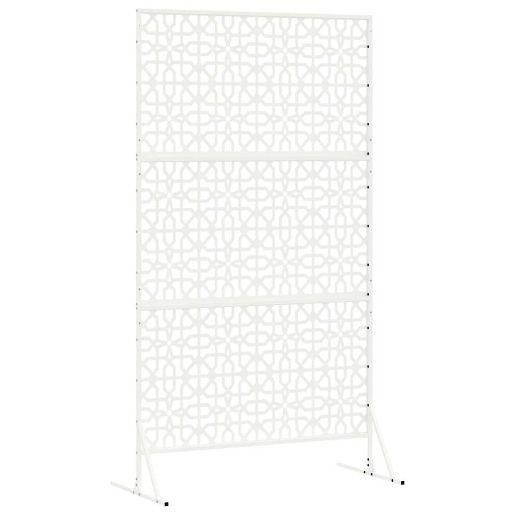 Sichtschutz 100 x 50 x 180 cm Stahl Weiß