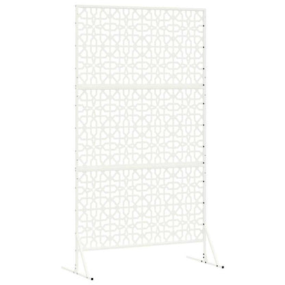 Sichtschutz 100 x 50 x 180 cm Stahl Weiß