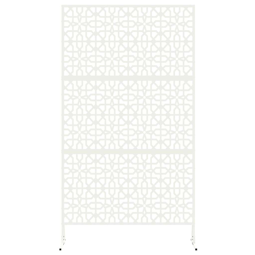 Sichtschutz 100 x 50 x 180 cm Stahl Weiß