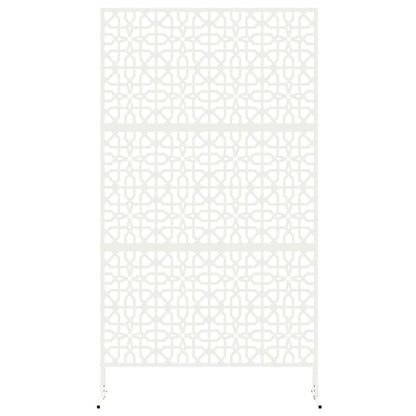 Sichtschutz 100 x 50 x 180 cm Stahl Weiß