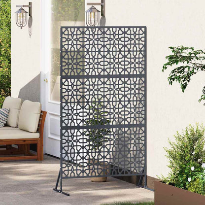 Sichtschutz 100 x 50 x 180 cm Stahl Anthrazit