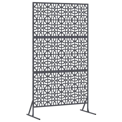 Sichtschutz 100 x 50 x 180 cm Stahl Anthrazit