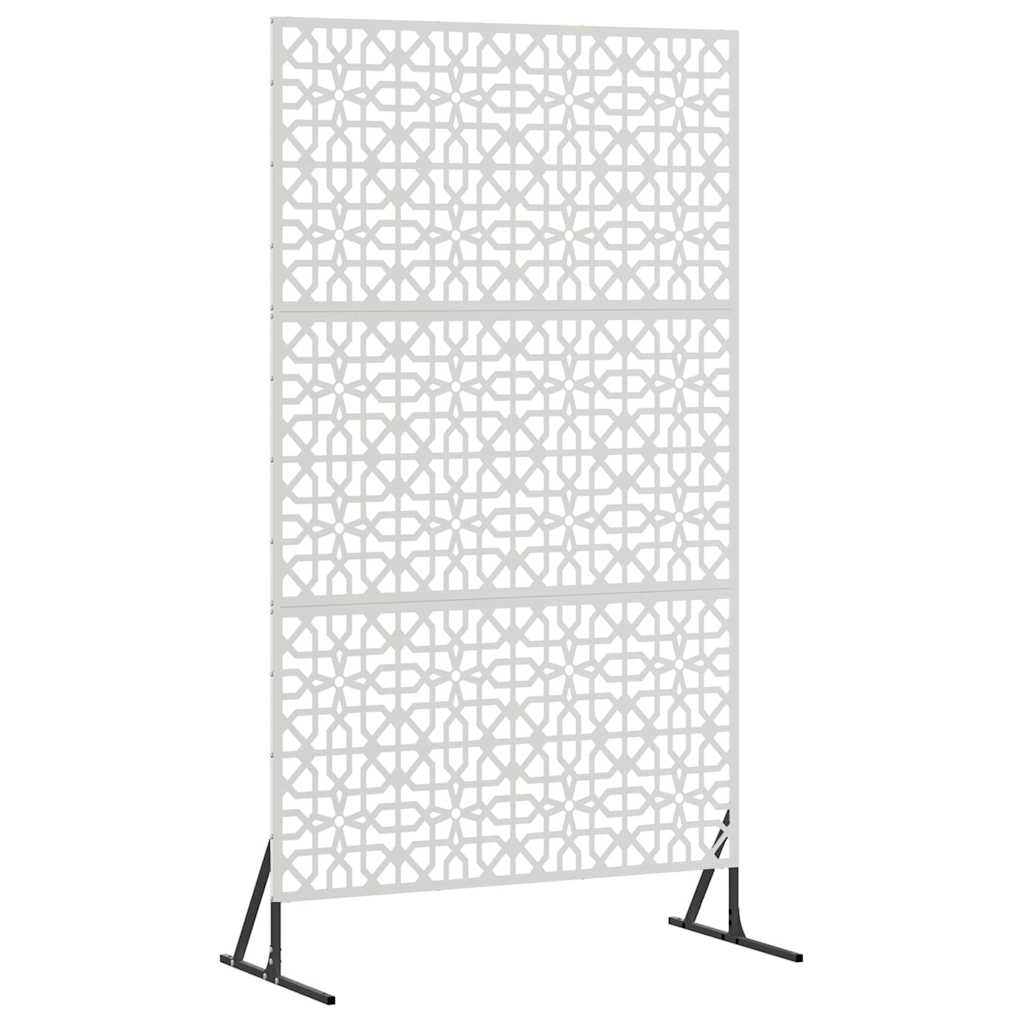 Sichtschutz 100 x 50 x 180 cm Edelstahl Silber