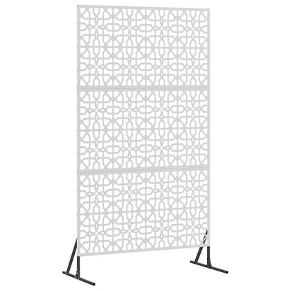 Sichtschutz 100 x 50 x 180 cm Edelstahl Silber