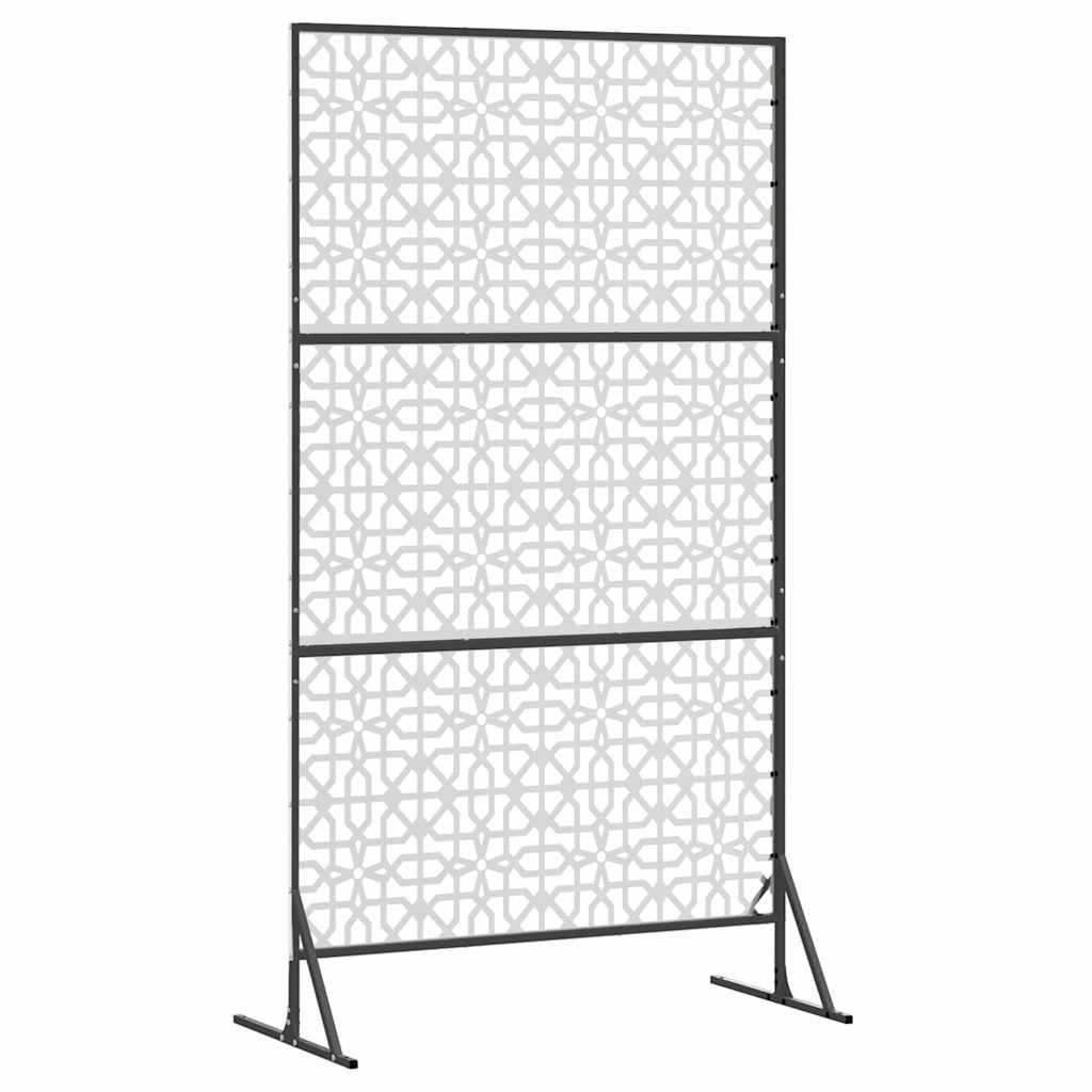 Sichtschutz 100 x 50 x 180 cm Edelstahl Silber