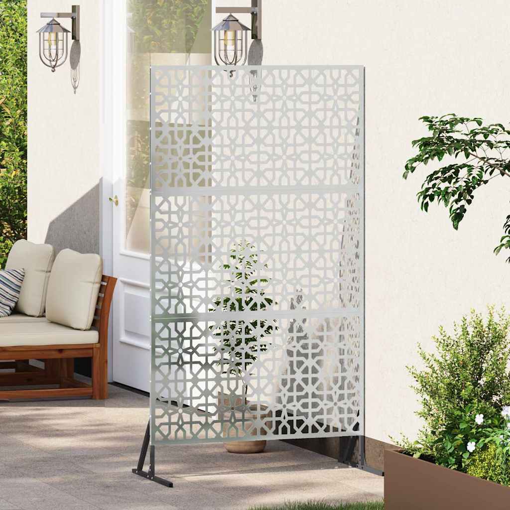 Sichtschutz 100 x 50 x 180 cm Verzinkter Stahl Silber