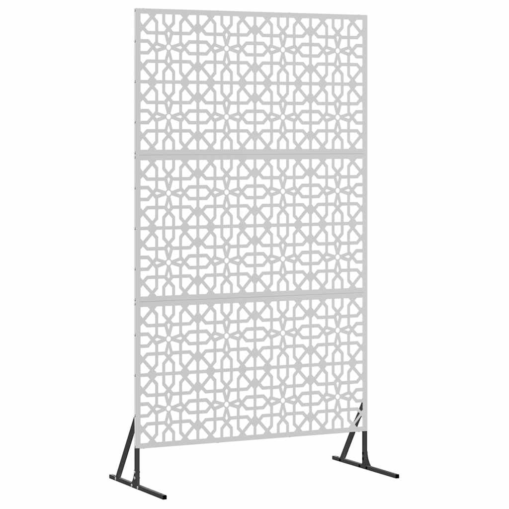 Sichtschutz 100 x 50 x 180 cm Verzinkter Stahl Silber