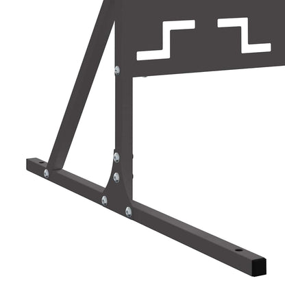 Sichtschutz 100 x 50 x 180 cm Stahl Schwarz