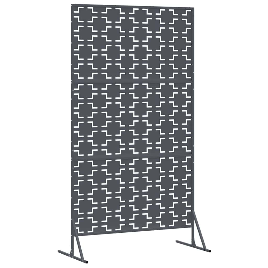 Sichtschutz 100 x 50 x 180 cm Stahl Anthrazit