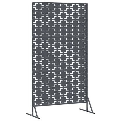 Sichtschutz 100 x 50 x 180 cm Stahl Anthrazit