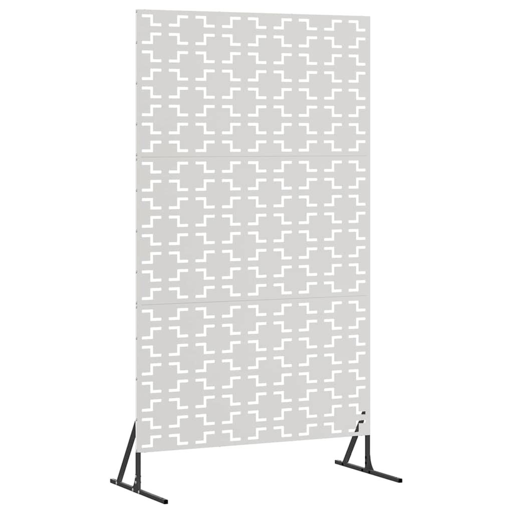 Sichtschutz 100 x 50 x 180 cm Edelstahl Silber