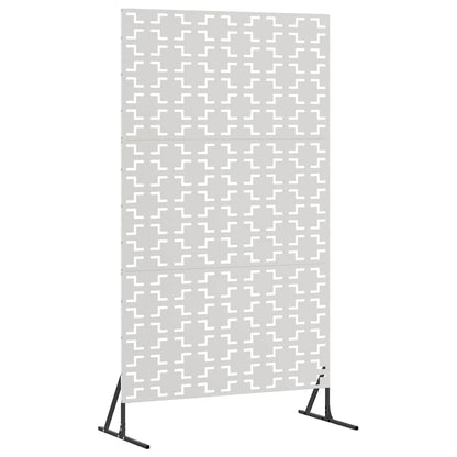Sichtschutz 100 x 50 x 180 cm Edelstahl Silber