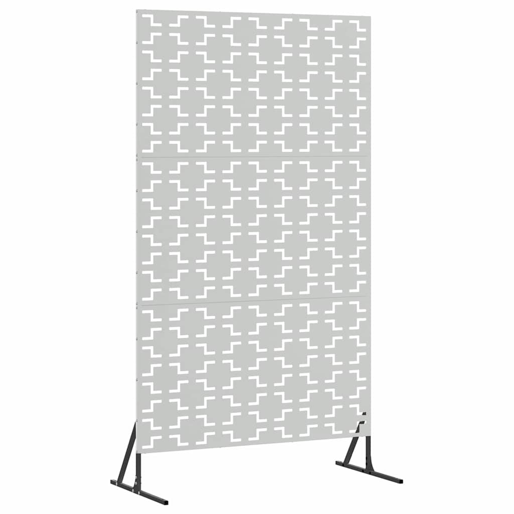 Sichtschutz 100 x 50 x 180 cm Verzinkter Stahl Silber