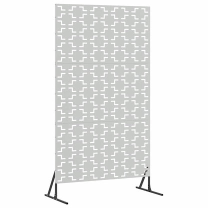 Sichtschutz 100 x 50 x 180 cm Verzinkter Stahl Silber