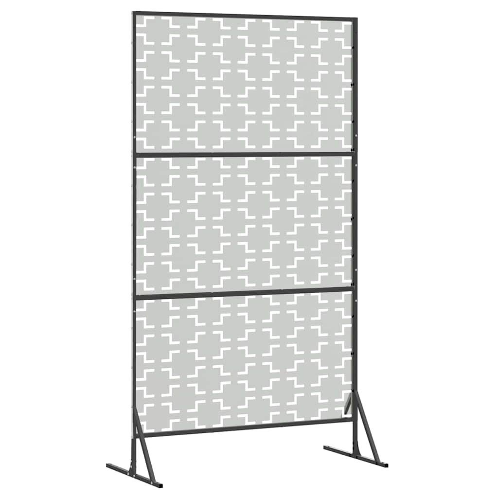 Sichtschutz 100 x 50 x 180 cm Verzinkter Stahl Silber