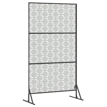 Sichtschutz 100 x 50 x 180 cm Verzinkter Stahl Silber