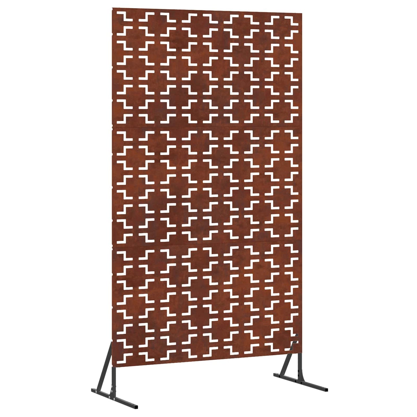 Sichtschutz 100 x 50 x 180 cm Wetterfeststahl Rostoptik