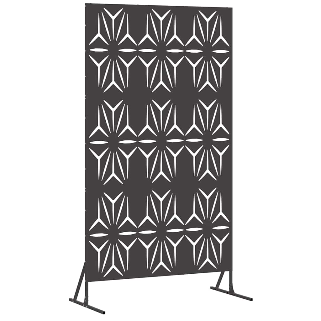 Sichtschutz 100 x 50 x 180 cm Stahl Schwarz