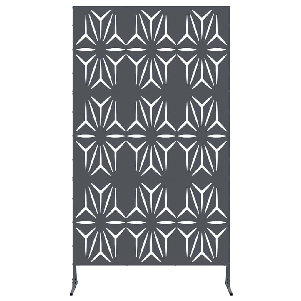 Sichtschutz 100 x 50 x 180 cm Stahl Anthrazit