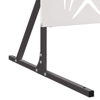 Sichtschutz 100 x 50 x 180 cm Edelstahl Silber