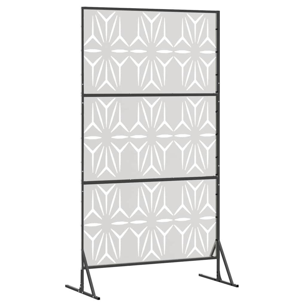 Sichtschutz 100 x 50 x 180 cm Edelstahl Silber