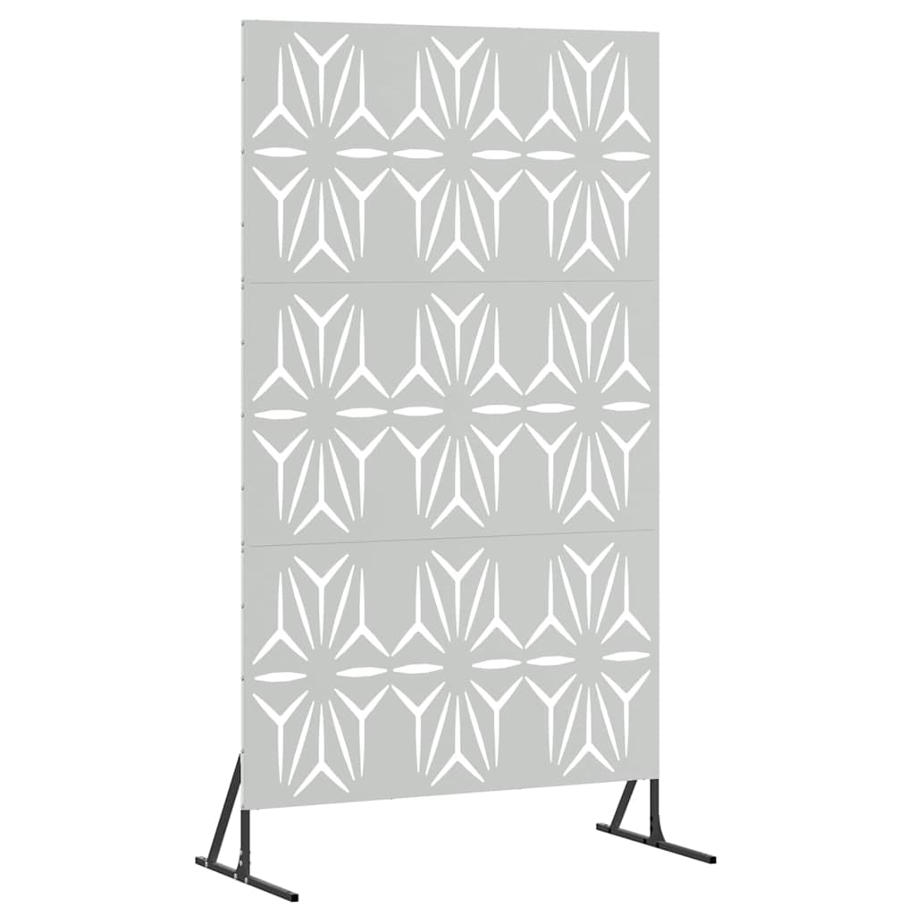 Sichtschutz 100 x 50 x 180 cm Verzinkter Stahl Silber