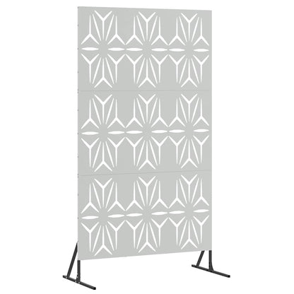 Sichtschutz 100 x 50 x 180 cm Verzinkter Stahl Silber