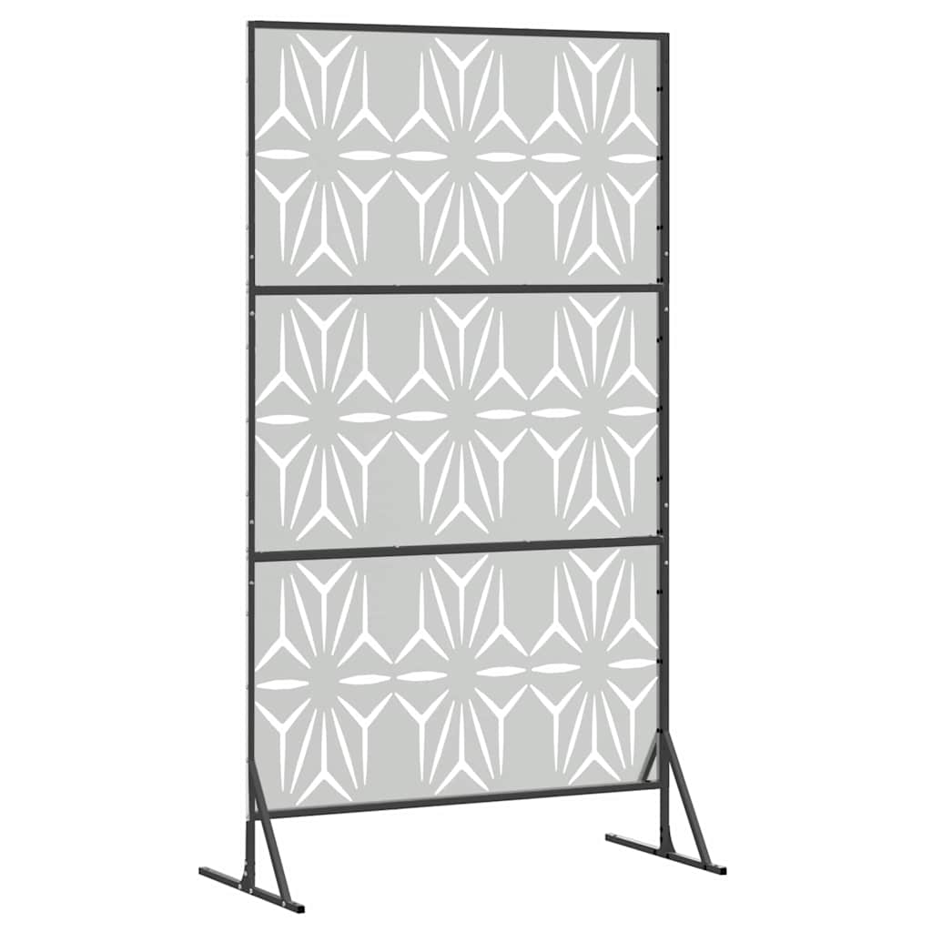 Sichtschutz 100 x 50 x 180 cm Verzinkter Stahl Silber