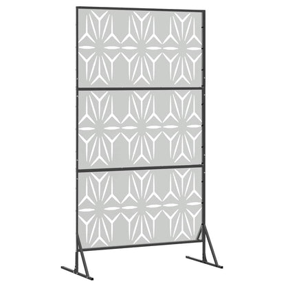 Sichtschutz 100 x 50 x 180 cm Verzinkter Stahl Silber