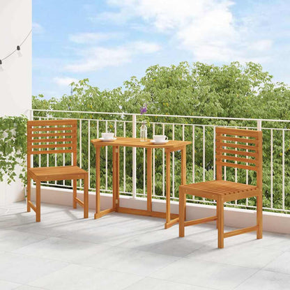 2 stk. Gartenstuhl Massivholz Akazie Braun