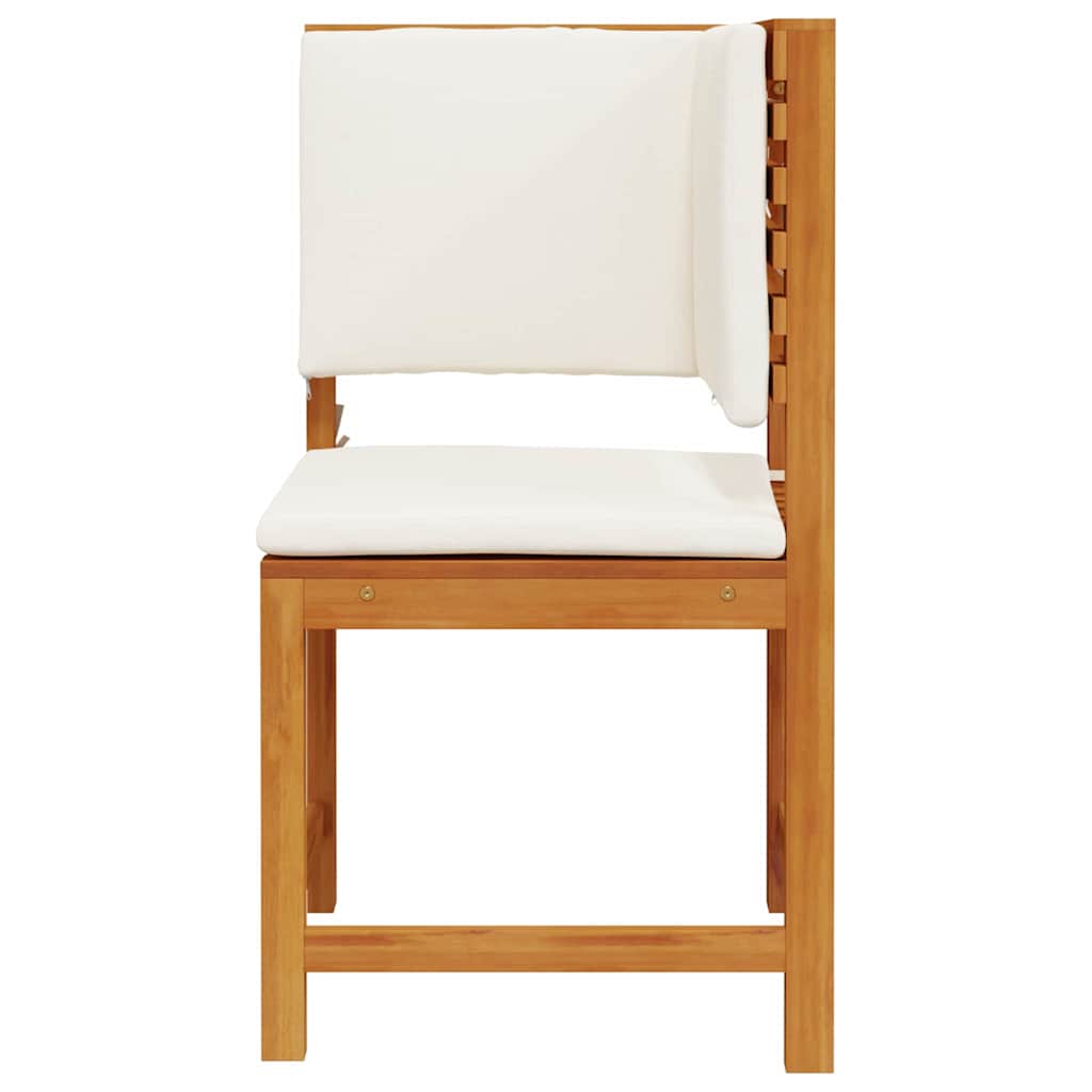 Gartenstuhl mit Kissen Braun 50 x 50 x 91cm Massivholz Akazie