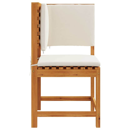 Gartenstuhl mit Kissen Braun 50 x 50 x 91cm Massivholz Akazie