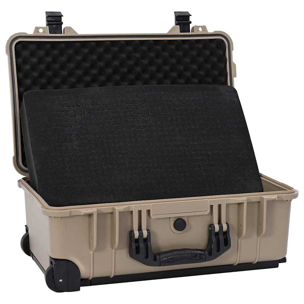 Hartschalenkoffer Sand 56 x 35 x 23 cm Polypropylen und ABS