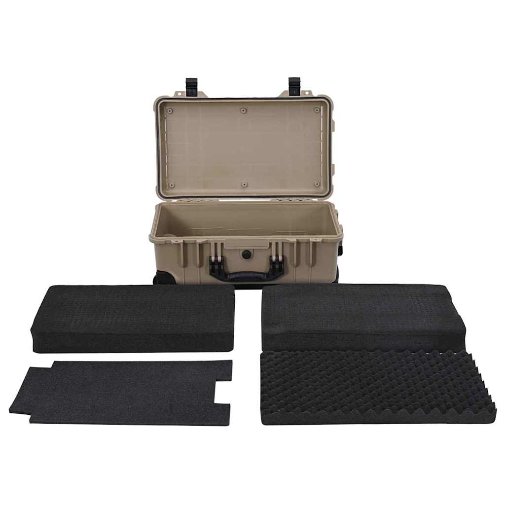 Hartschalenkoffer Sand 56 x 35 x 23 cm Polypropylen und ABS