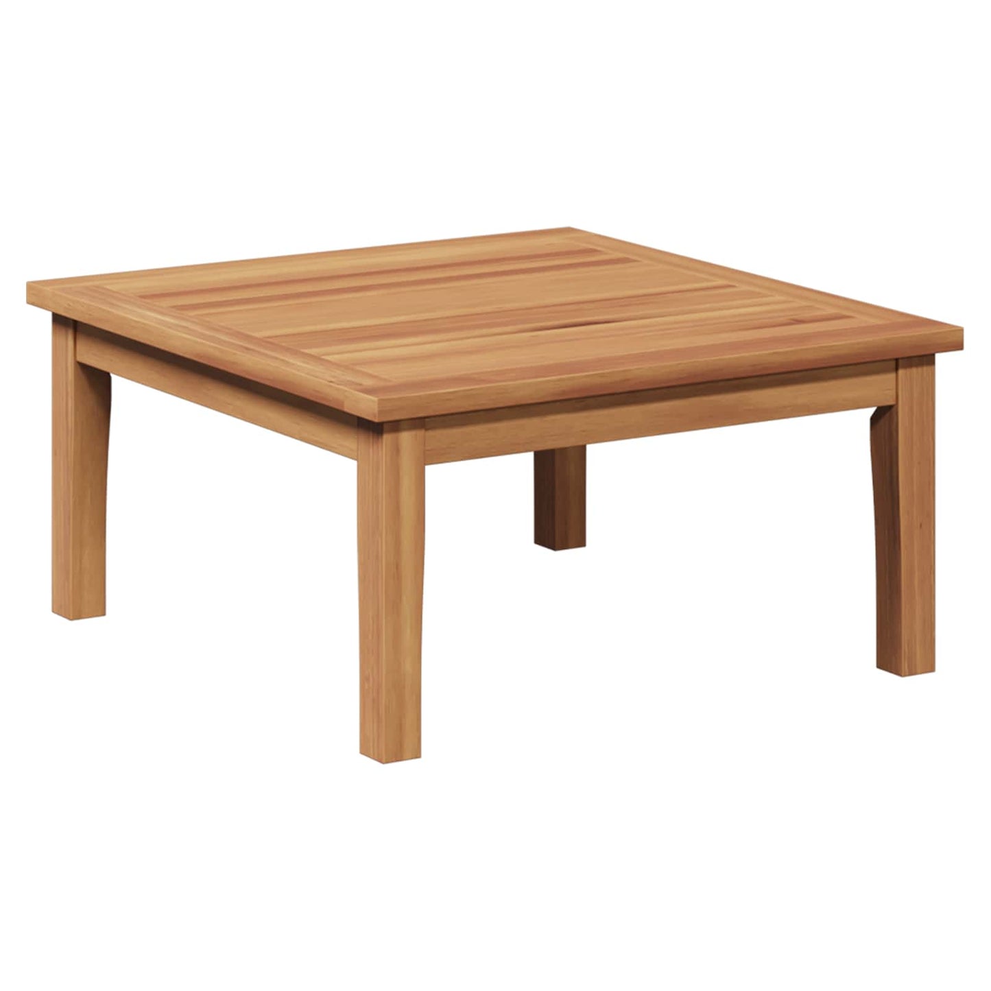 Gartenbank und Tischset 2 Stk. Creme und Braun Massivholz Teak