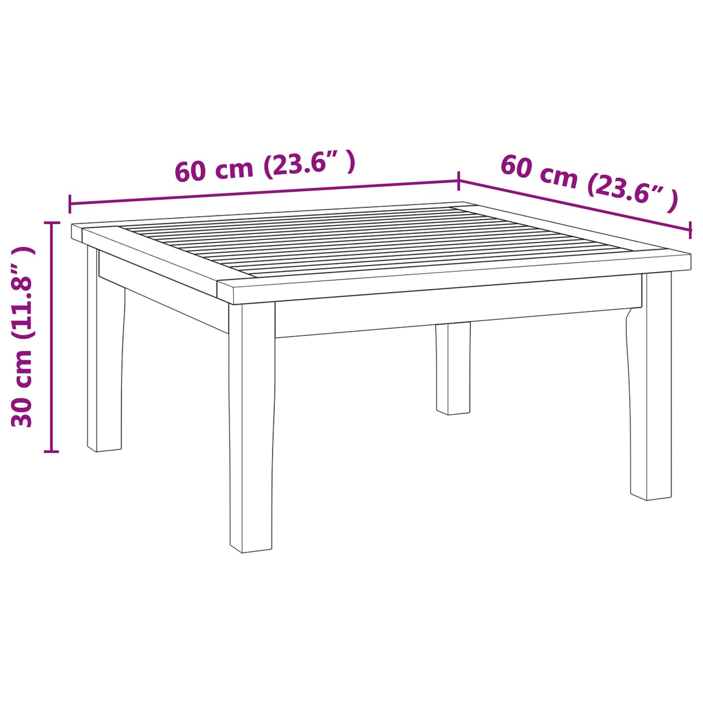 Gartenbank und Tischset 2 stk. Creme und Braun Massivholz Teak