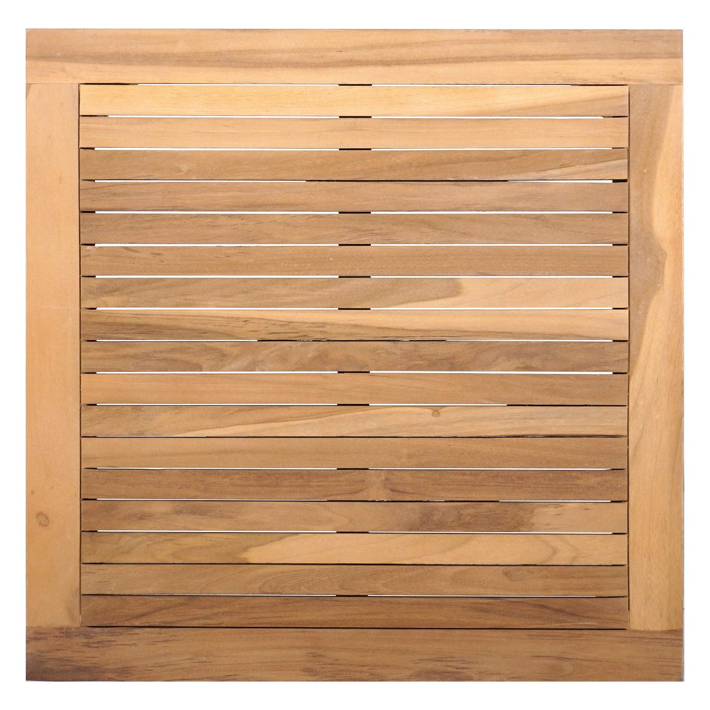 Gartenbank und Tischset 2 stk. Grau und Braun Massivholz Teak